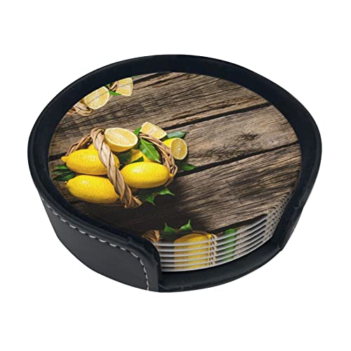 Ein Korb Zitronen Ein 6-teiliges Set von bedruckten Mahlzeiten, verwendet für verschiedene Tassen in der Heimdekoration Ein Korb Zitronen Ein 6-teiliges Set von bedruckten Mahlzeiten, verwendet für verschiedene Tassen in der Heimdekoration von MIXMEY