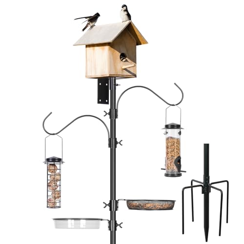 MIXXIDEA Vogelhaus Ständer 203cm Ständer für Vogelhaus Höhenverstellbar Vogelfutterstange Universalständer Set Mit 5 Zinken-Sockel für Garten, Außen, Wiese (Das Vogelhaus Ist Nicht Inbegriffen) MIXXIDEA Vogelhaus Ständer 203cm Ständer für Vogelhaus Höhenverstellbar Vogelfutterstange Universalständer Set Mit 5 Zinken-Sockel für Garten, Außen, Wiese (Das Vogelhaus Ist Nicht Inbegriffen) von MIXXIDEA