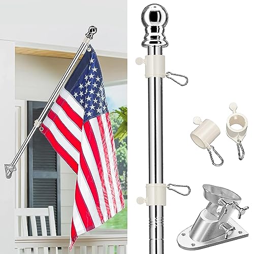 Miya Flaggenmast aus Edelstahl 6FT-FlagPole-Bracket von MIYA