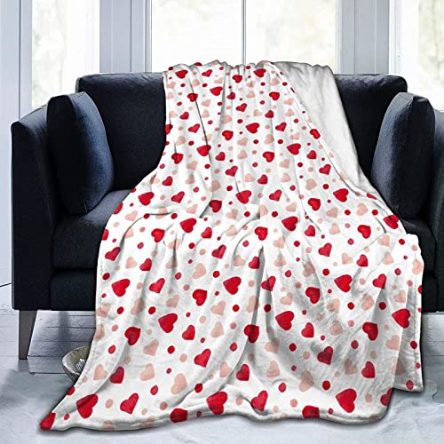 3D Kuscheldecke 220x240 Liebe Warme Decke Herzförmig Flanell Fleecedecke Rotes Herz Flauschig Weich Wohndecke für Sofadecke Couchdecke Sofaüberwurf Bettüberwurf von MIYOLI