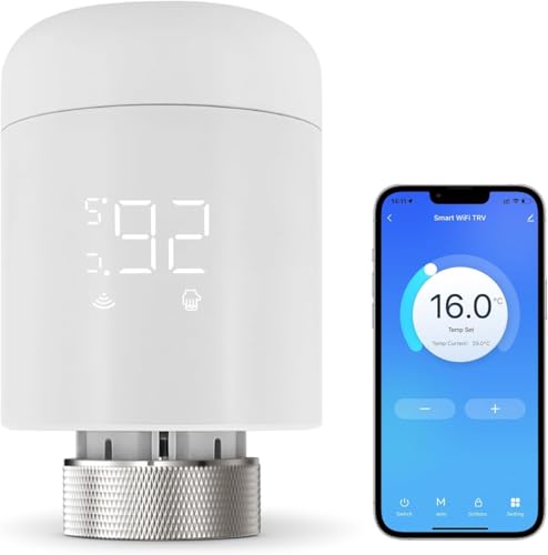 WiFi Heizkörperthermostat, Smart Thermostat Heizung,Programmierbar Heizungsthermostat Unterstützen Alexa, Google Home Sprachsteuerung und Smart Life App Fernbedienung(Kein Zigbee-Gateway erforderlich) WiFi Heizkörperthermostat, Smart Thermostat Heizung,Programmierbar Heizungsthermostat Unterstützen Alexa, Google Home Sprachsteuerung und Smart Life App Fernbedienung(Kein Zigbee-Gateway erforderlich) von MIYOUKE