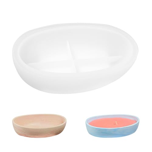 Silikonform Schale Klein Silikonform Kerzenhalter Gieß Form Kerzenhalter Oval Kleine Bootsform Silikon Kerzenhalter Silikonformen für Beton Gips DIY Kerzen Vase Blumentopf von MIYUANGKJ