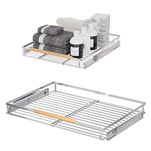 MIYUPTC Erweiterbarer Schiebekorb, ausziehbarer Schrank-Organizer, strapazierfähige, ausziehbare Speisekammer-Regale, Schubladenaufbewahrung für Küche, unter der Spüle, 41,70 cm Bx55 cm T MIYUPTC Erweiterbarer Schiebekorb, ausziehbarer Schrank-Organizer, strapazierfähige, ausziehbare Speisekammer-Regale, Schubladenaufbewahrung für Küche, unter der Spüle, 41,70 cm Bx55 cm T von MIYUPTC