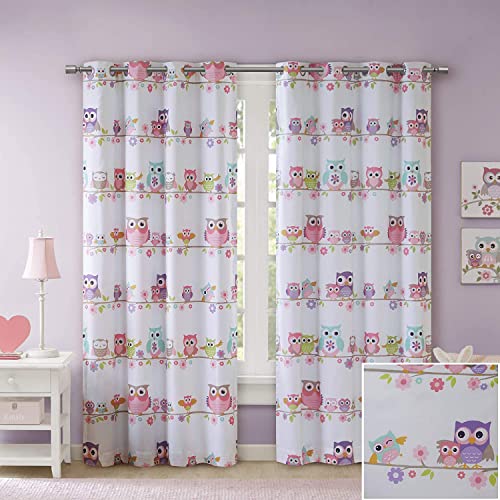 Blackout Curtains for Bedroom, Casual Grommet Red Window Curtains for Living Room Family Room for Kids, Wise Wendy Novelty Valance Black Black Out Window Curtain, 50X84, 1-Panel Pack von MI ZONE KIDS