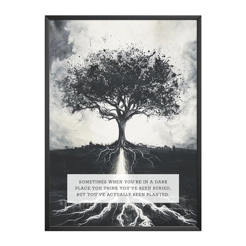 MJ-GRAPHICS® - Poster Weisheit - schöne Sprüche Bilder Philosophie- A3 Bild Mädchen Zimmer Poster Schlafzimmer Deko Wohnzimmer Wanddeko Schlafzimmer Bild Affirmationen Bild - ohne Rahmen von MJ-GRAPHICS