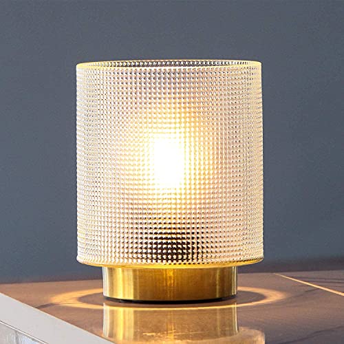 MJ PREMIER Tischlampe Kabellos, Tischlampe Batteriebetrieben Tischleuchte ohne Kabel Glas Tischlampe mit Timerfunktion Outdoor Lampe Nachttischlampe für Schlafzimmer Wohnzimmer Badezimmer (Klar) von MJ PREMIER