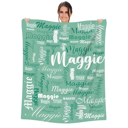 MJARTORIA Personalisierte Babydecke mit Namen Wunschtext, Kuscheldecke Flauschige Fleecedecke Geschenke zur Geburt Mädchen Junge, Blanket Fleecedecke für Baby Kinder Erwachsener von MJARTORIA