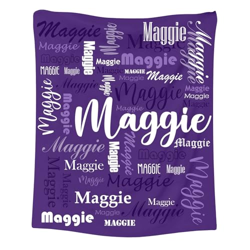 MJARTORIA Personalisierte Babydecke mit Namen Wunschtext, Kuscheldecke Flauschige Fleecedecke Geschenke zur Geburt Mädchen Junge, Blanket Fleecedecke für Baby Kinder Erwachsener von MJARTORIA