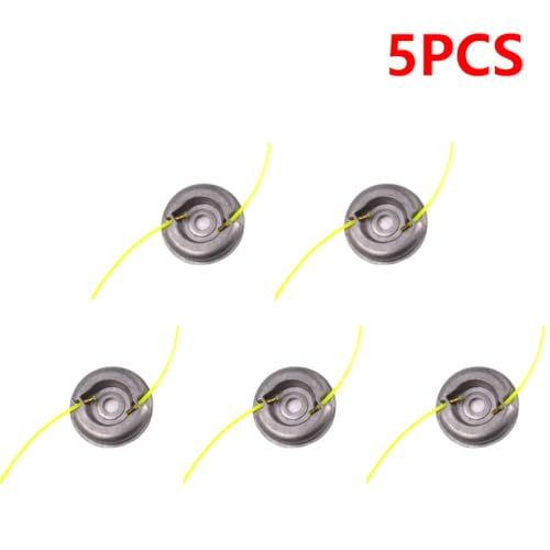 2-5pcs universeller Aluminiumkopf mit 2 Linien Schneidleitungskopf, die mit Rasenmäher kompatibel sind(5PCS) von MJAYBZFQ