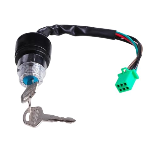 6 Draht -Motorrad -Zündschalter ausgeschaltet mit GN 125 Models Universal Fit Lock von MJAYBZFQ
