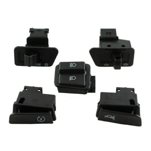 GY6 50cc 125cc 150cc kompatible Moped -Roller -Scheinwerfer Horn Dimmer Drehen Sie Starter Single Switch Taste Set von 5 von MJAYBZFQ