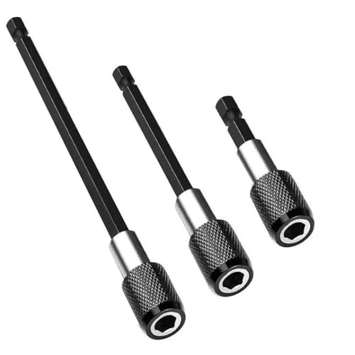 Hexagonal schnell freisetzende Selbststockstab kompatibel mit Electric Bohrer Treiber 60/100/150 mm Schraubendreherwerkzeugsatz von MJAYBZFQ
