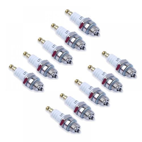 L7T 2 Hub -Zündkerze kompatibel mit Kettensägen- und Motorersatzteilen(10PCS) von MJAYBZFQ