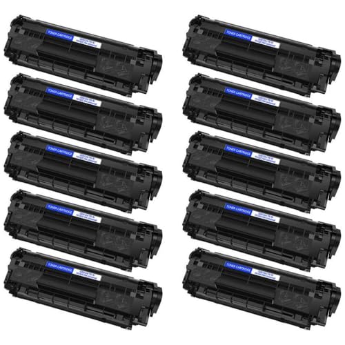 MJAYBZFQ 1pk 10pk Q2612A Schwarzer Tonerpatron(10Pack Q2612A) von MJAYBZFQ