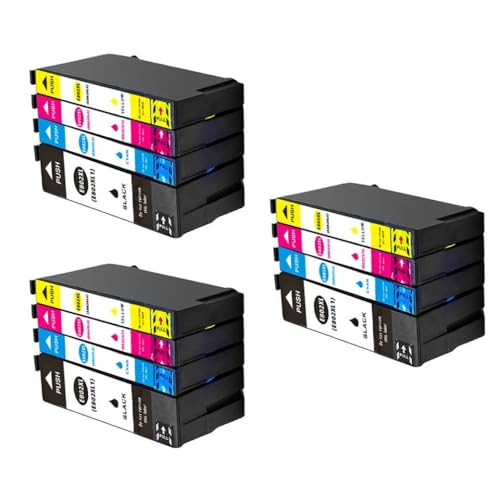 MJAYBZFQ Kompatible Tintenpatrone T802XL T802 802XL 802 XL Kompatibel mit die Belegschaft WF-4720 WF-4730 WF-4734 WF-4740 WF-4745 Tintenstrahldrucker(3 Set) von MJAYBZFQ