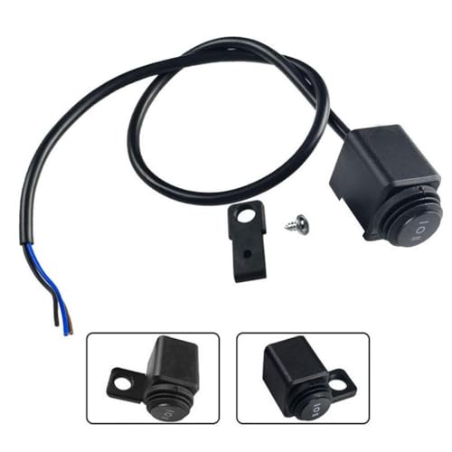 Multifunktions-Ein-Off-On-Taste modifizierte Schalter für Motorradrückspiegel-Basis-Scheinwerfer-Scheinwerfer Spotlight Double Flasing Compatible von MJAYBZFQ