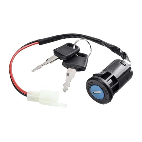 Universeller 2 Pin Elektrischer Zündschlüsselschalter für Kompatibilität mit ATVs Go Karts und Bikes Easy Installation von MJAYBZFQ