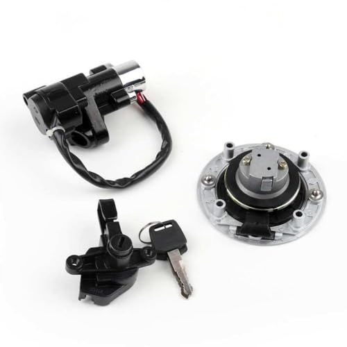 Zündschalter-Schaltschließ- und Kraftstoffgaskappenschlüssel-Set kompatibel mit GSF600 1995-2004 und GSF1200 1997-2005 Motorräder von MJAYBZFQ