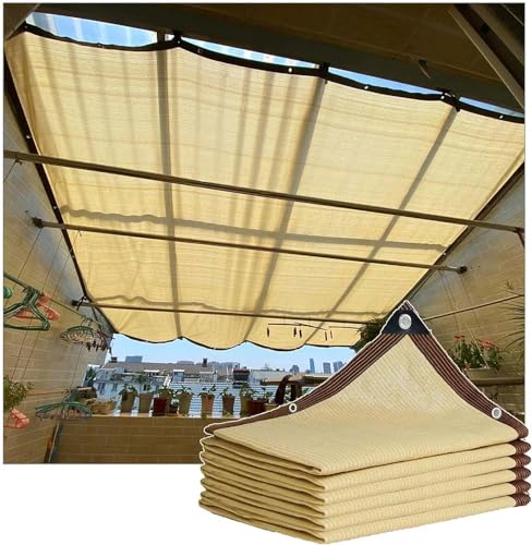 MJBDCVN Sun Protection Shade Net, 2 x 3 m 2 x 4 m 3 x 3 m 3 x 5 m 4 x 6 m 4 x 8 m 5 x 6 m Awning, 85% Shade Cloth, Windproof Shade Net for Patios/Pergolas, Greenhouse Covers (Size:3 * 4M) von MJBDCVN