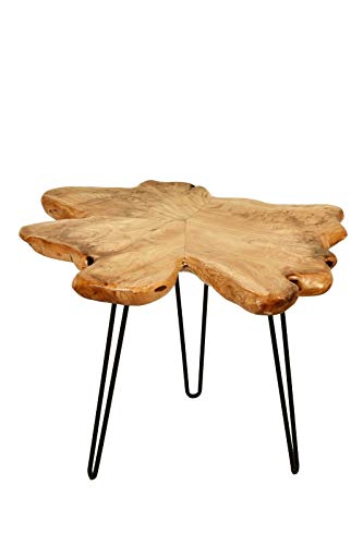 Beistelltisch Woody 410 Zedernholz Metall Klarlack Couchtisch Tisch Stubentisch von MJC