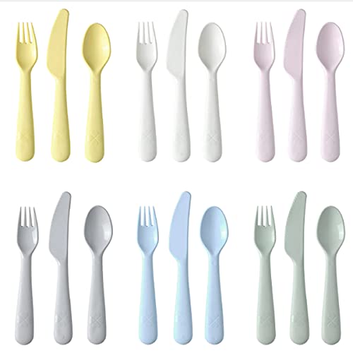 IKEA KALAS 704.613.85 Children's Cutlery Set 18 Pieces BPA-Free Suitable for Microwave and Dishwasher von Ikea