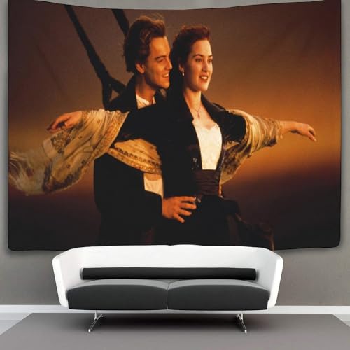 MJCZEGDCR 3d Wandteppich,Titanic Wandbehang Wandtuch Tapestry Wall Hanging,Wandteppich Wanddeko Für Schlafzimmer Wohnzimmer Wohnheim 130cmx150cm von MJCZEGDCR