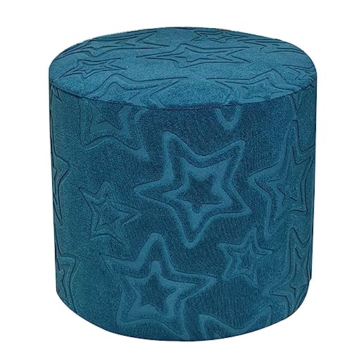 MJDIDHWSA Hockerbezug Quadratisch/Rund 40x40/45x45 Ottoman Cover Ottomane Schonbezug Hocker Hussen Für Fußhocker Stretch Abdeckung Protector Hockerabdeckung(C,40X40CM) von MJDIDHWSA