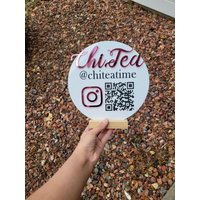 Let's Get Social - Social Media Sign -Qr Code von MJDesignShopUS