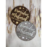 Ramadan Mubarak Kranz/Rund-Personalisierter Eid Rund-Wand Hängen von MJDesignShopUS