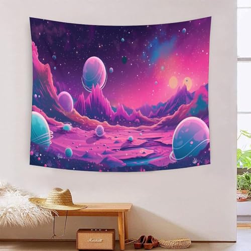 3D Druck Planets Wandteppiche Poster Ornament Wandbehang Wandteppich Wanddeko Wandbehang Für Jungen Mädchen Raumdekoration Tapisseries 150cmx200cm von MJFCoin