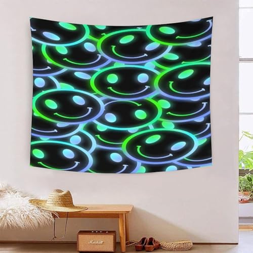 3D Druck Smiley Face Wandteppiche Poster Ornament Wandbehang Wandteppich Raumteiler Vorhang Für Jungen Mädchen Raumdekoration Tapisseries 150cmx200cm von MJFCoin
