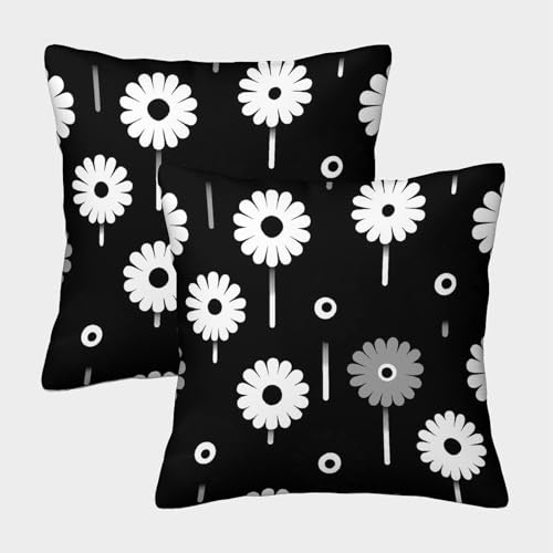 Einfachheit Kuschelige Kissenbezug 2er Set Für Kinder - Monochrom Dekorative Bezüge Für Sofa - Mit Reißverschluss, Geeignet Für Jungen Und Mädchen 40x40cm von MJFCoin