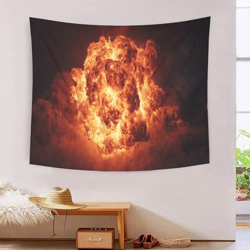 MJFCoin 3D Druck Explode Wandteppiche Poster Ornament Wandbehang Wandteppich Wanddeko Wandbehang Für Schlafzimmer Wohnzimmer Tapisserie 70cmx100cm von MJFCoin