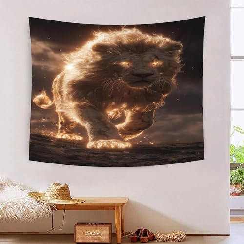 MJFCoin 3D Druck Lion Wandteppiche Poster Ornament Wandbehang Wandteppich Wanddeko Wandbehang Für Schlafzimmer, Wohnzimmer, Wohnheim,Tapisserie 130cmx150cm MJFCoin 3D Druck Lion Wandteppiche Poster Ornament Wandbehang Wandteppich Wanddeko Wandbehang Für Schlafzimmer, Wohnzimmer, Wohnheim,Tapisserie 130cmx150cm von MJFCoin