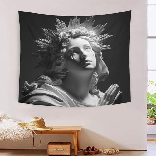 MJFCoin 3D Druck Prayer Wandteppiche Poster Ornament Wandbehang Wandteppich Wanddeko Wandbehang Für Wohnzimmer Schlafzimmer Tapisserie 70cmx100cm von MJFCoin