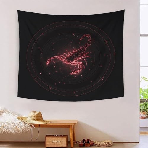 MJFCoin 3D Druck Scorpio Wandteppiche Poster Ornament Wandbehang Wandteppich Wanddeko Wandbehang Für Wohnzimmer Schlafzimmer Tapisserie 180cmx230cm von MJFCoin
