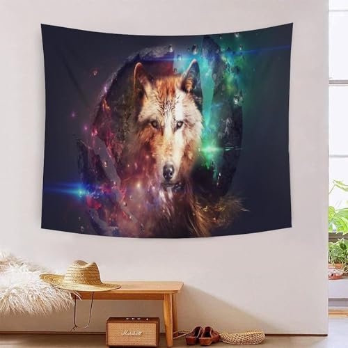 MJFCoin 3D Druck Wolf Wandteppiche Poster Ornament Wandbehang Wandteppich Raumteiler Vorhang Für Schlafzimmer Wohnzimmer Wohnheim Tapisserie 70cmx100cm MJFCoin 3D Druck Wolf Wandteppiche Poster Ornament Wandbehang Wandteppich Raumteiler Vorhang Für Schlafzimmer Wohnzimmer Wohnheim Tapisserie 70cmx100cm von MJFCoin