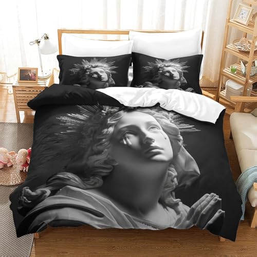 MJFCoin Gebet Bettbezug Set Bettwäsche Kinderbettwäsche Reißverschluss Mit Kissenbezügen Betten Set Für Jugendliche Kinder Schlafzimmer Super King（260x220cm） von MJFCoin