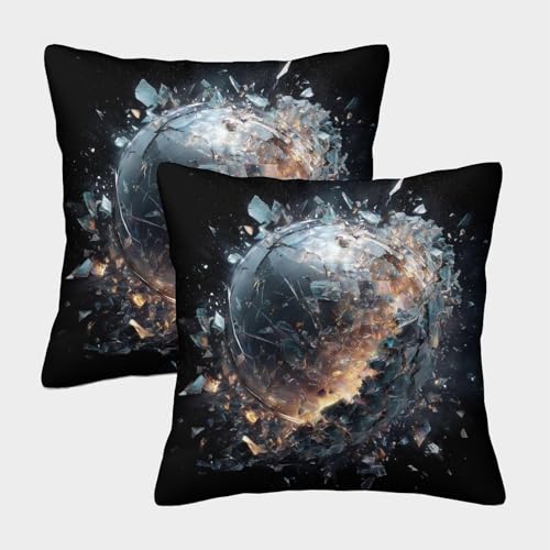 MJFCoin Planet Kissenbezüge Für Sofa Und Bett, Weltkugel Kissenbezug Im 2er-Set Geeignet Für Kids Room Fun Und Travel Essential, Maschinenwaschbar 50x50cm MJFCoin Planet Kissenbezüge Für Sofa Und Bett, Weltkugel Kissenbezug Im 2er-Set Geeignet Für Kids Room Fun Und Travel Essential, Maschinenwaschbar 50x50cm von MJFCoin