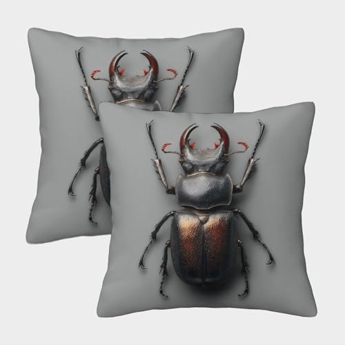 MJFCoin Warrior Käfer Kissenbezüge Für Sofa Und Bett, Schlacht Kissenbezug Im 2er-Set Geeignet Für Kids Room Fun Und Travel Essential, Maschinenwaschbar 40x40cm MJFCoin Warrior Käfer Kissenbezüge Für Sofa Und Bett, Schlacht Kissenbezug Im 2er-Set Geeignet Für Kids Room Fun Und Travel Essential, Maschinenwaschbar 40x40cm von MJFCoin