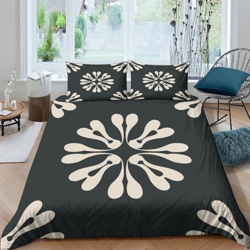 Windlicht Blume Bettbezug Bettwäsche Kinderbettwäsche-Set Reißverschluss Mit Kissenbezug Betten Set Für Jungen Und Mädchen, Kinder Double（200x200cm） von MJFCoin