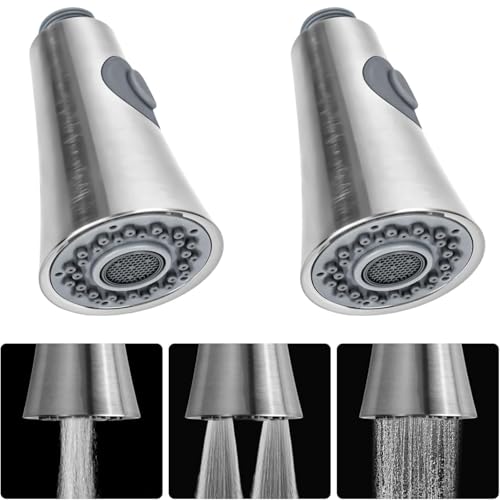 2 Stück Wasserhahn Ersatz Brausekopf, Brausekopf Küchenarmatur, G 1/2 Pull Out Spray Kopf Wasserhahn Ersatzteile für Spültischarmatur, Handbrause Küchenarmatur, Küchenarmatur Brause 2 Stück Wasserhahn Ersatz Brausekopf, Brausekopf Küchenarmatur, G 1/2 Pull Out Spray Kopf Wasserhahn Ersatzteile für Spültischarmatur, Handbrause Küchenarmatur, Küchenarmatur Brause von MJFENDAI