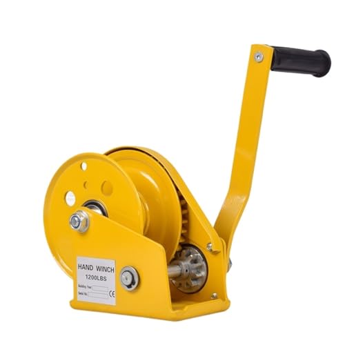 1200LBS selbstsichernde Handwinde, Edelstahl-Ankerwinde for Boote, LKW, automatische manuelle Hebevorrichtung(10m wire cable) von MJFVN