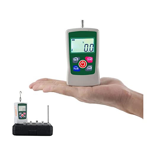 Digitale Waage Zugmaschine Digitales Kraftmessgerät Gegentakt mit elektronischem Dynamometer mit Hintergrundbeleuchtung Tragbarer Tester(50N) von MJFVN