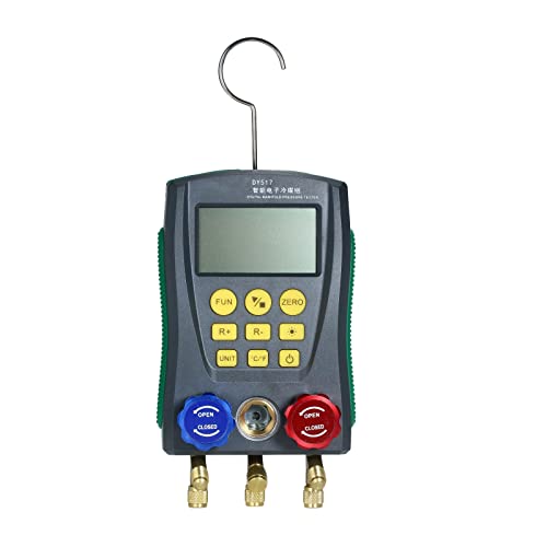 Digitales Vakuum-Druckmessgerät Manometer Kälteverteiler-Tester Messgerät Temperaturtester Digitales Verteiler-Messgerät(Type3) von MJFVN