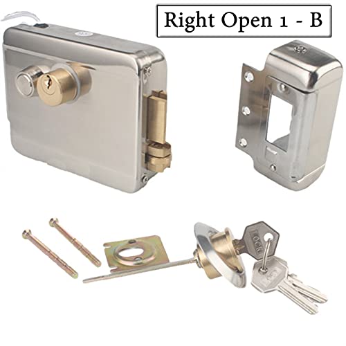 Elektrische Steuerschloss Elektronische Magnettürschloss for 1 2V DC. Zugriffskontrollsystem-Video-Intercom-Türsprechanlage – Mehr Sicherheit(B Right Open 1) von MJFVN