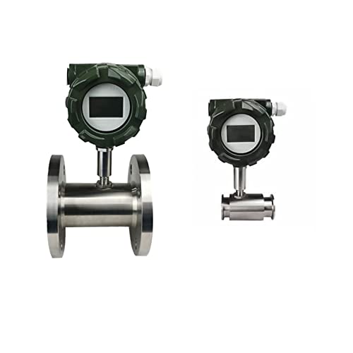 Flüssigkeitsdurchflussmesser vom Chuck-Typ Flüssigkeitsturbinen-Durchflussmesser Sensorsender RS485 mit Display for Wasser, Öl, Bier, Diesel, Milch(LWYD-DN50) von MJFVN