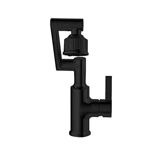 Küchenspüle Wasserhahn Deckmontage Einhandstange Schwenkarmatur Chrom(Matte Black) von MJFVN