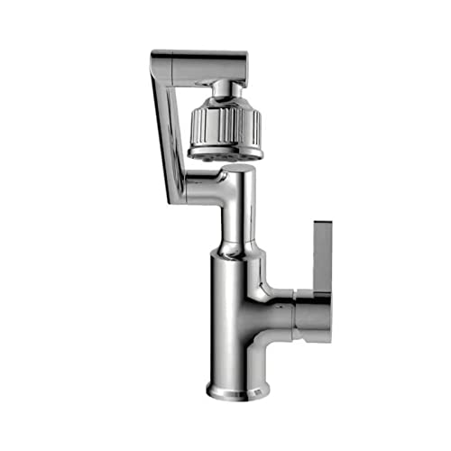 Küchenspüle Wasserhahn Deckmontage Einhandstange Schwenkarmatur Chrom(Polished Chrome) von MJFVN