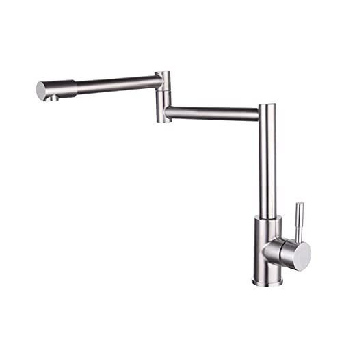 SUS304 Edelstahl 360 drehbar klappbar verlängern Einhand-Warm-Kaltwasser-Mischbatterien Küchenspüle Wasserhahn SUS304 Edelstahl 360 drehbar klappbar verlängern Einhand-Warm-Kaltwasser-Mischbatterien Küchenspüle Wasserhahn von MJFVN